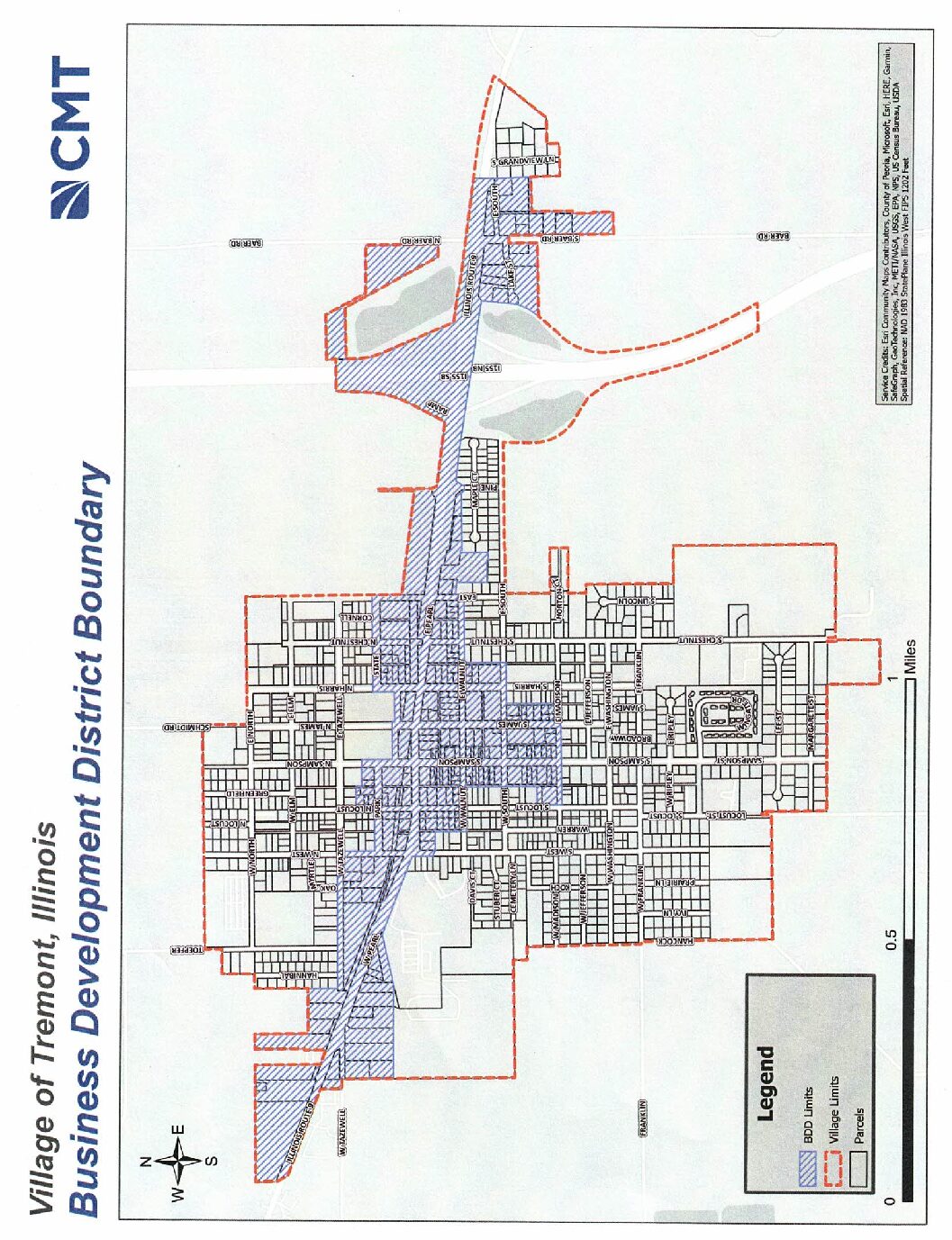 Business Development District Map